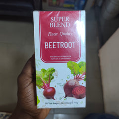 SuperBlend Beetroot Tea (20 teabags) | Herbal Tea for Heart Health, Blood Sugar, and Athletic Performance