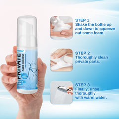 Private Care Mousse for Men (60ml) | Antibacterial and Infection Treatment Mousse for Men