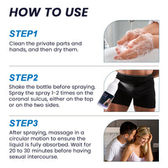 Midnight Warrior Endurance Spray for Men | Topical Spray for Sex Delay, Premature Ejaculation, Longer Sex, and Penis Enlargement
