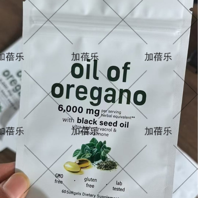 Oil of Oregano Softgels with Black Seed Oil (6000mg oil of oregano, 200mg black seed oil)