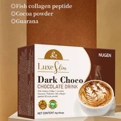 NUGEN Dark Choco Chocolate Drink with Cocoa, Arabica Coffee and L-Carnitine