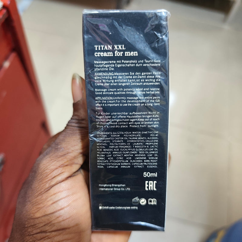 TITAN XXL Special Gel for Penis Enlargement (50ml) | Topical Gel for Bigger, Thicker and Stronger Penis