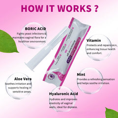 Boric Acid Gel | Antibacterial Gel for Odor, Discharge, Itching, pH Balance, Elasticity, and Vaginal Infections