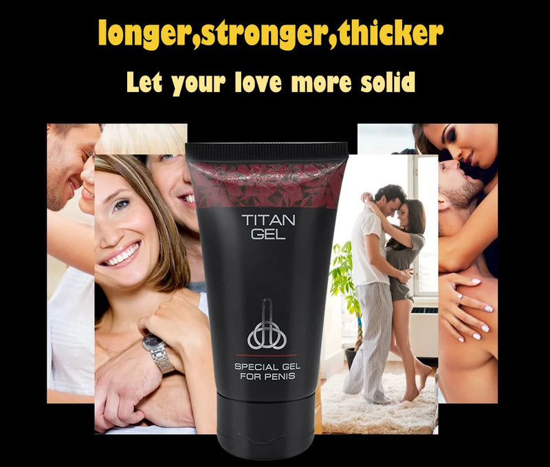 TITAN GEL - Special Gel for Penis (50ml) | Intimate Gel Lubricant for Penis Enlargement, Longer Sex, and Sexual Enhancement