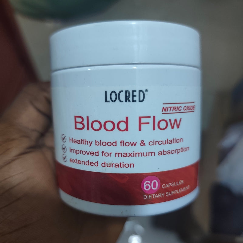 Blood Flow Capsules with Nitric Oxide (500mg nitrosigine) | Dietary Supplement for Circulation, Pre-workout, Absorption, and Energy