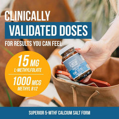 GINAX L-Methylfolate 5-MTHF Capsule with Methyl B12