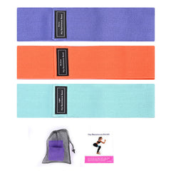 3-in-1 Hip Resistance Band for Squat, Yoga, and Strength Training (S, M, and L)