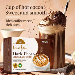 NUGEN Dark Choco Chocolate Drink with Cocoa, Arabica Coffee and L-Carnitine