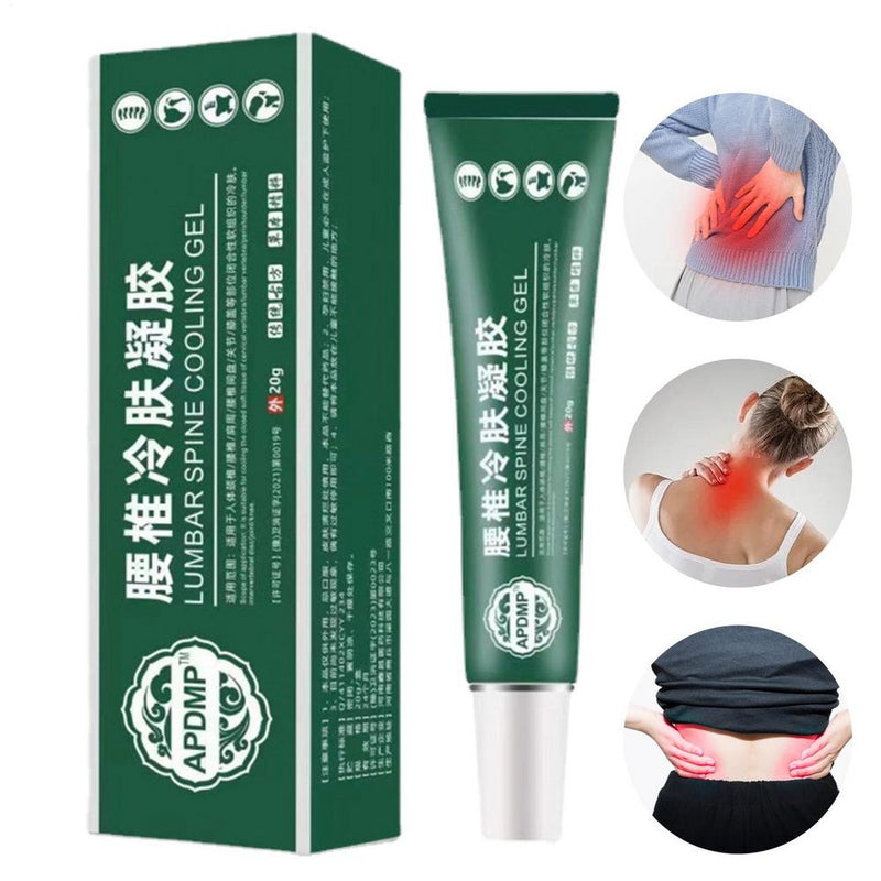 Lumbar Spine Cooling Gel (20 grams) | Topical Gel for Lumbar Strain, Soreness, Numbness and Pain