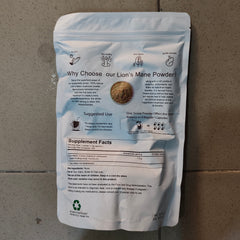 Lion’s Mane Powder (454g size, 1.5g Lion’s mane extract) | Dietary Supplement for Brain, Memory, Focus, Nerve, and Cognition