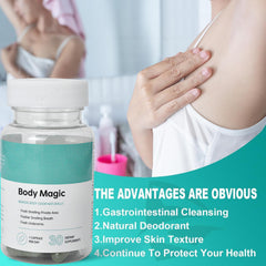 GINAX Body Magic Capsules (30 capsules) | Dietary Supplement for Body Odor, Bad Breath, and Smelly Private Parts