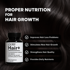 Hair+ Growth Capsule | Dietary Supplement for Hair Loss Problems, New Hair Growth, Scalp Care, and Shiny Hair