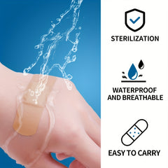 Wounds Bandage (50 strips) | Flexible, Breathable and Durable Antiseptic Plastic Strips
