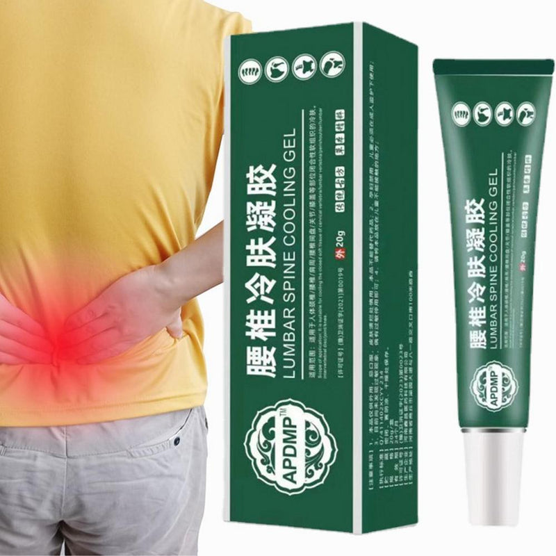Lumbar Spine Cooling Gel (20 grams) | Topical Gel for Lumbar Strain, Soreness, Numbness and Pain