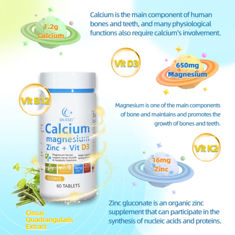 Calcium + Magnesium + Zinc + Vitamin D3 Tablet