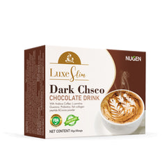 NUGEN Dark Choco Chocolate Drink with Cocoa, Arabica Coffee and L-Carnitine