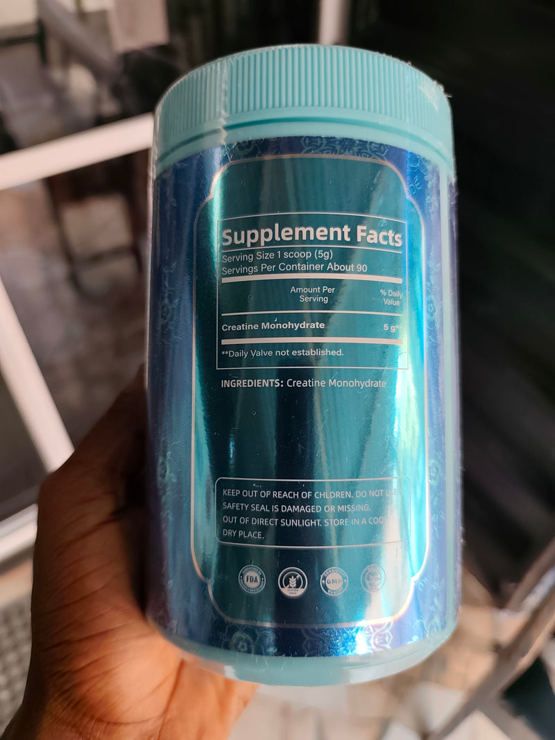 BIYODE Creatine Monohydrate Powder (450g size, 5g Creatine, 90 servings, Berry flavor) | Dietary Supplement for Muscle Growth, Athletic Performance, Muscle Recovery, and Cognitive Function