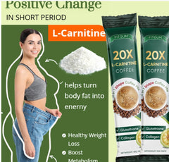 FITGUM 20X Collagen Chia Coffee with Collagen and Glutathione