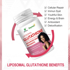 Liposomal Glutathione Capsule with Sunflower Lecithin, Vitamin E, and Riboflavin (100 softgels, 500mg L-Glutathione)
