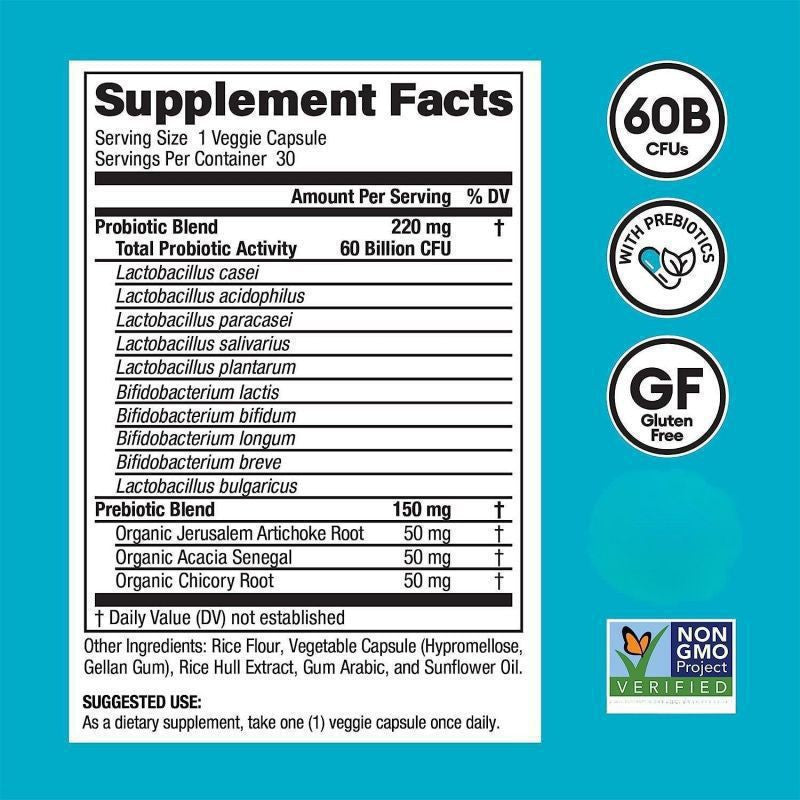 60 Billion Probiotic Capsule (10 strains, 30 capsules)