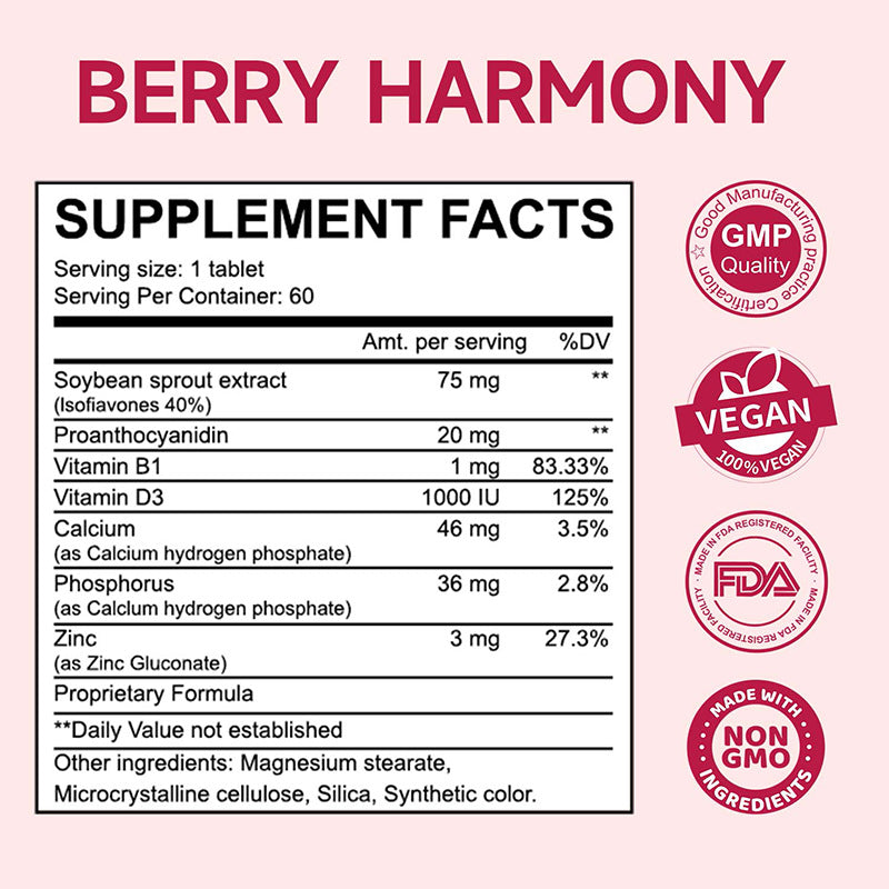 Berry Harmony Tablet for Women's Wellness