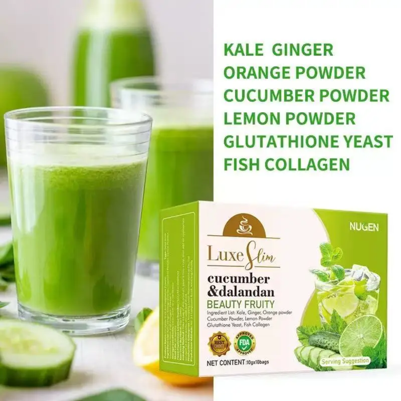 NUGEN Cucumber and Dalandan Beauty Juice with Kale, Ginger and Lemon