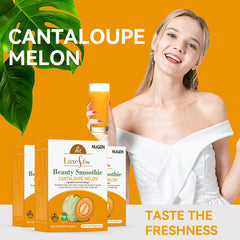 NUGEN Cantaloupe Melon Beauty Smoothie with Hami Melon, Pumpkin, and Grape