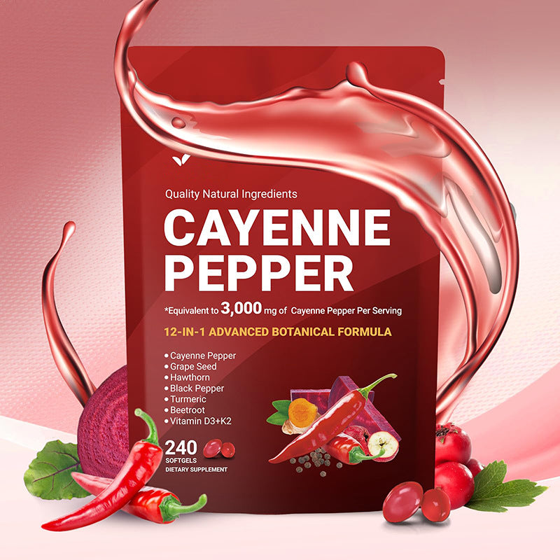Cayenne Pepper Softgels (240 softgels, 3000mg cayenne pepper)