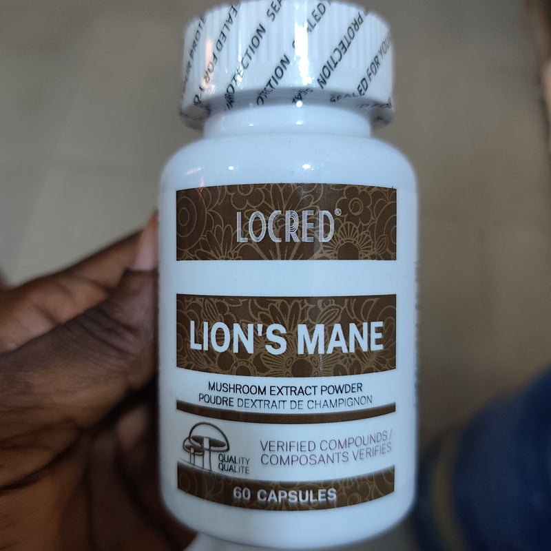 Lion’s Mane Mushroom Capsules with Beta-Glucans (1300mg) | Dietary Supplement for Brain, Cognition, Focus, and Nerve