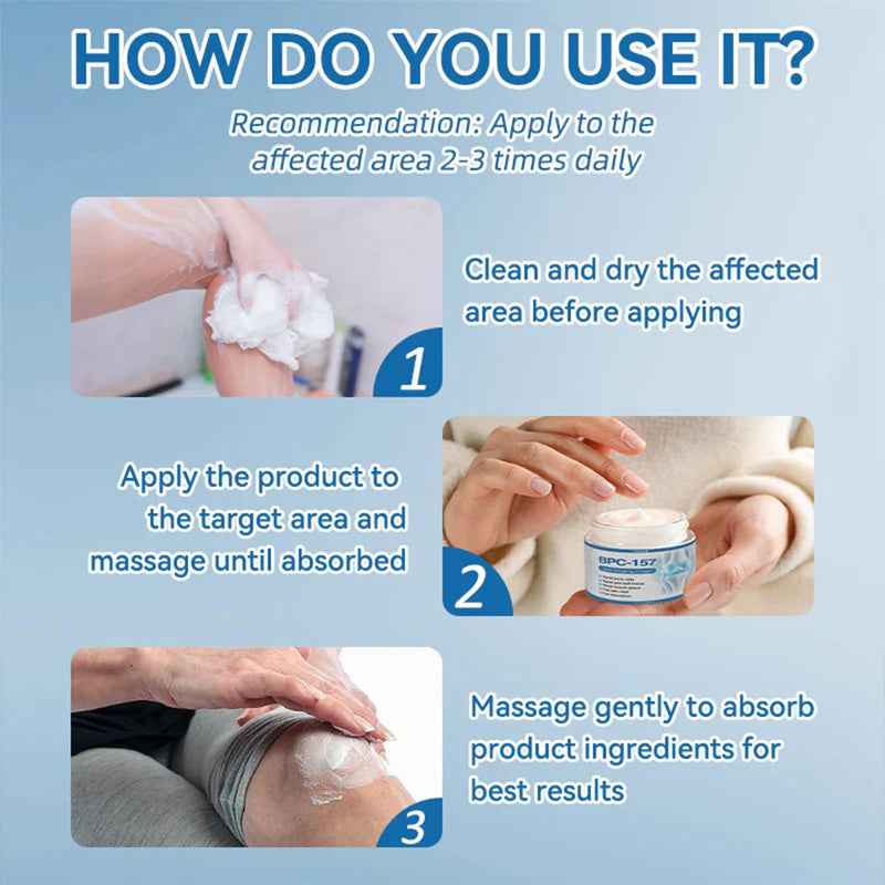 BPC-157 Joint Healing Cream (59 grams) | Topical Ointment for Joint Care, Osteoarthritis, Swollen Muscles, Joint Inflammation, and Joint Pain Relief