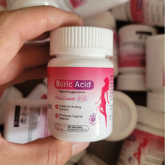 Boric Acid Vaginal Suppositories (30 suppositories, 600mg)
