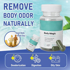 GINAX Body Magic Capsules (30 capsules) | Dietary Supplement for Body Odor, Bad Breath, and Smelly Private Parts