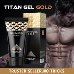TITAN GEL GOLD Special Gel for Men (50ml) | Intimate Gel Lubricant for Penis Enlargement, Longer Sex, and Sexual Enhancement