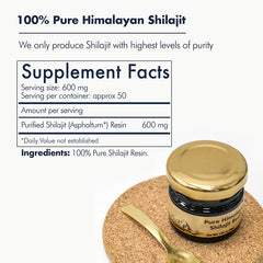 Pure Himalayan Shilajit Resin with Ashwagandha, Turmeric, and Tribulus Terrestris (30 grams, 500mg shilajit, 100mg ayurvedic herb blend)