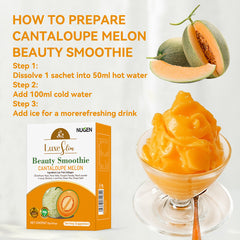 NUGEN Cantaloupe Melon Beauty Smoothie with Hami Melon, Pumpkin, and Grape