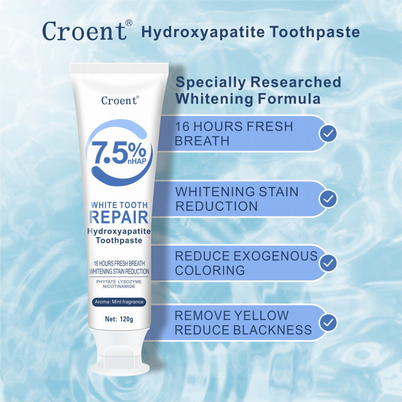 CROENT 7.5% Hydroxyapatite Whitening Toothpaste