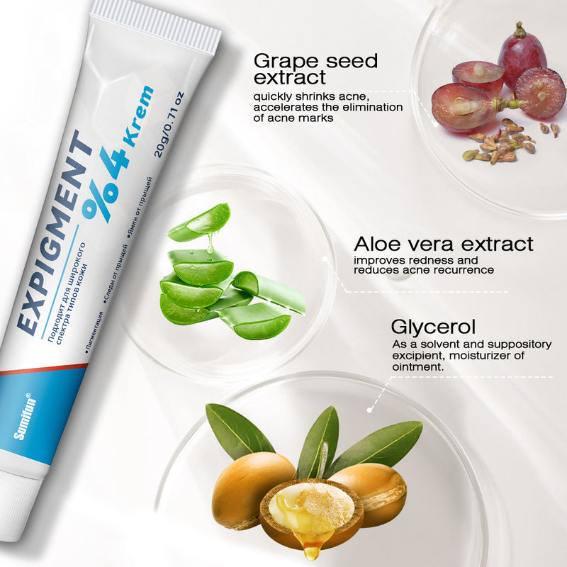 Expigment Cream (4% hydroquinone) | Topical Cream for Dark Spots, Acne Spots, Sun Spots, Age Spots, and Melasma