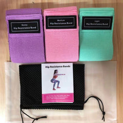 3-in-1 Hip Resistance Band for Squat, Yoga, and Strength Training (S, M, and L)