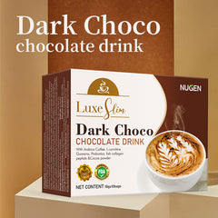 NUGEN Dark Choco Chocolate Drink with Cocoa, Arabica Coffee and L-Carnitine