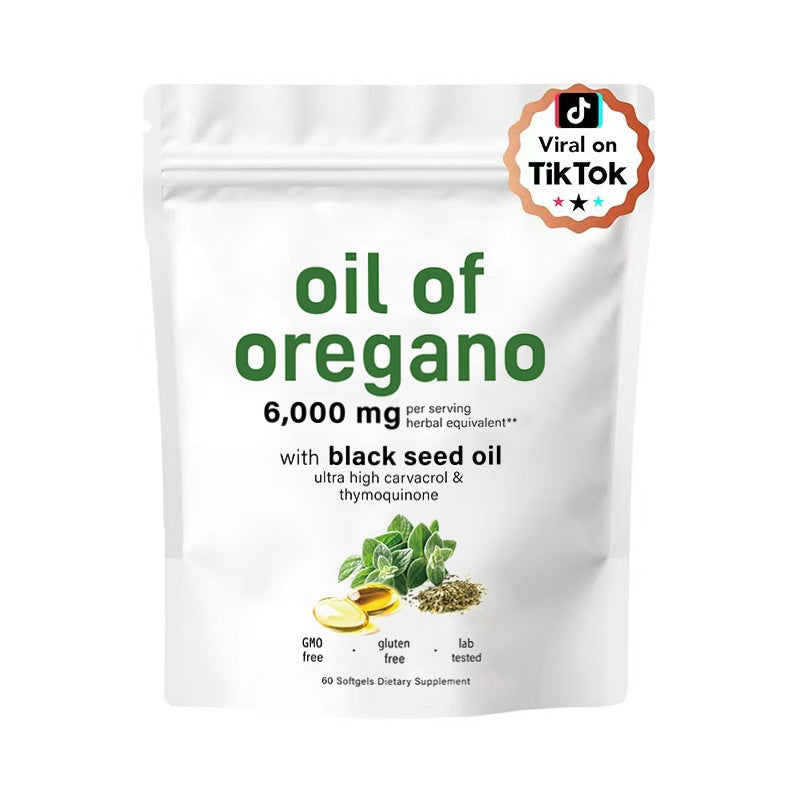 Oil of Oregano Softgels with Black Seed Oil (6000mg oil of oregano, 200mg black seed oil)