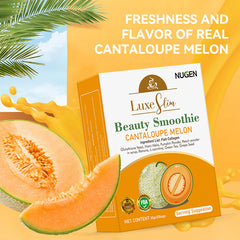NUGEN Cantaloupe Melon Beauty Smoothie with Hami Melon, Pumpkin, and Grape