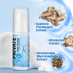 Private Care Mousse for Men (60ml) | Antibacterial and Infection Treatment Mousse for Men