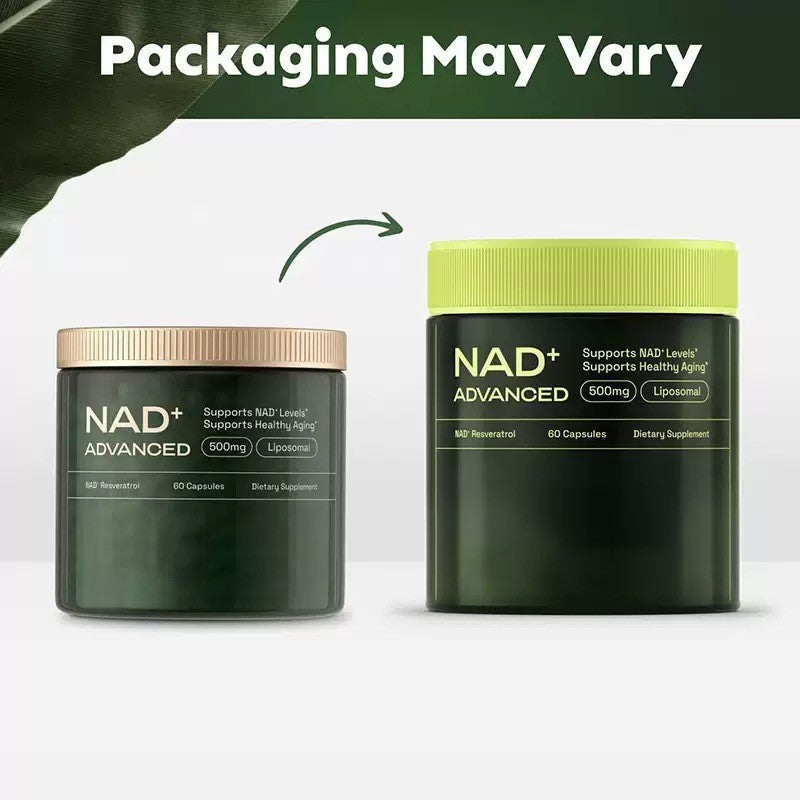 Liposomal NAD+ Advanced Capsule with Trans-Resveratrol (500mg NAD) | Dietary Supplement for Healthy Aging, Skin Health, and Cellular Repair