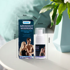 Midnight Warrior Endurance Spray for Men | Topical Spray for Sex Delay, Premature Ejaculation, Longer Sex, and Penis Enlargement