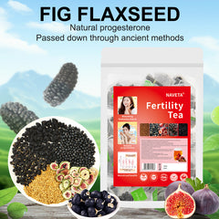 NAVETA Fertility Tea for Women with Flaxseed | Herbal Tea to Conception, Hormonal Balance, and Womb Care