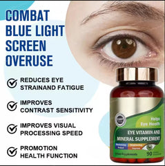 Eye Vitamin and Mineral Capsule | Dietary Supplement for Eye Strain, Dry Eyes, Eye Fatigue, Itchy Eyes, and Vision Care