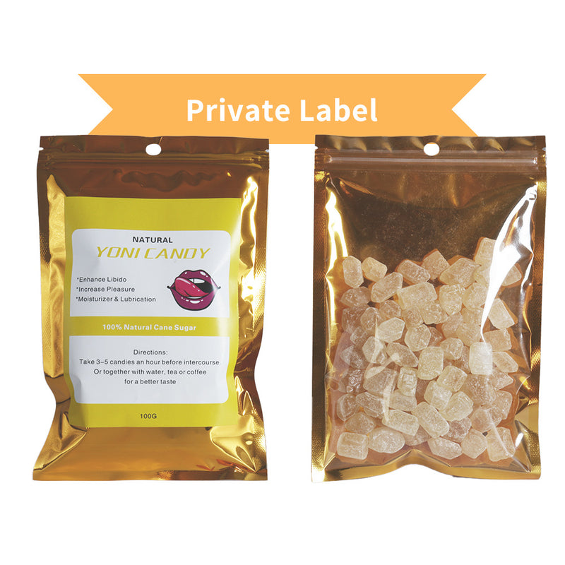 Yoni Candy (100grams, Yellow) | Sugar Lumps for Boosting Libido, Vaginal Wetness, and Sexual Pleasure