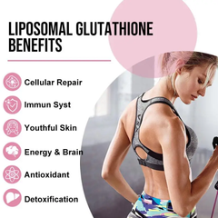 Liposomal Glutathione Capsule with Sunflower Lecithin, Vitamin E, and Riboflavin (100 softgels, 500mg L-Glutathione)