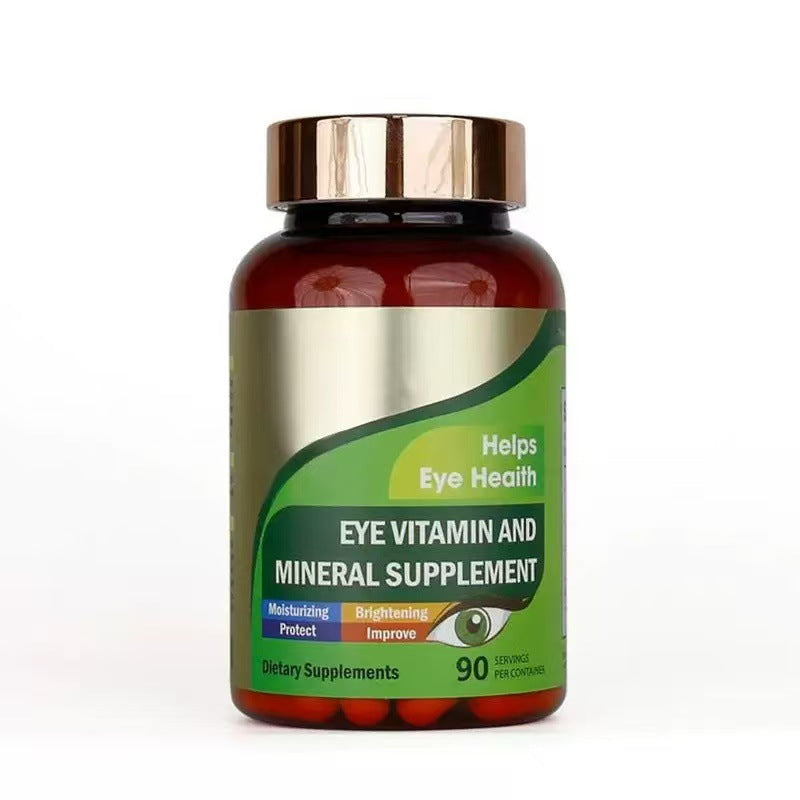 Eye Vitamin and Mineral Capsule | Dietary Supplement for Eye Strain, Dry Eyes, Eye Fatigue, Itchy Eyes, and Vision Care