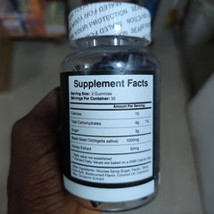 GINAX Black Seed Oil Gummies with Honey Extract | Dietary Supplement for Blood Sugar, Cholesterol, Skin, Respiratory Health, Digestion, and Immunity